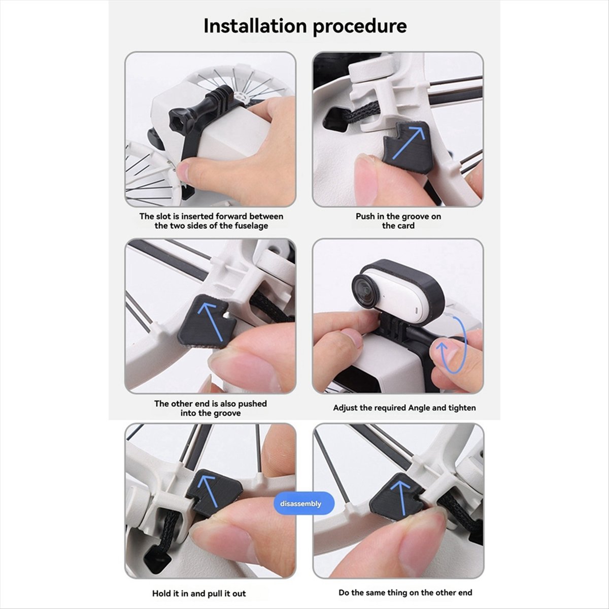 Drone Camera Action - Support d'extension supérieur pour drone Flip,