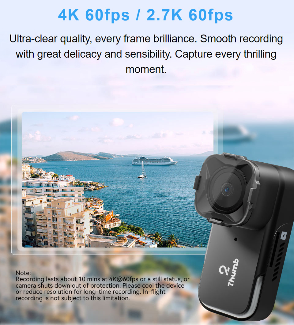 Nouvelle Version RunCam Thumb  - Drone Camera 4K avis et prix